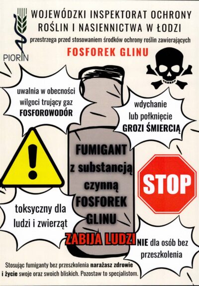 KOMUNIKAT ŁÓDZKIEGO WOJEWÓDZKIEGO INSPEKTORA OCHRONY ROŚLIN I NASIENNICTWA
