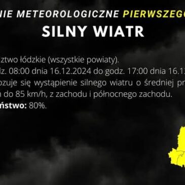 Uwaga! Silny wiatr!