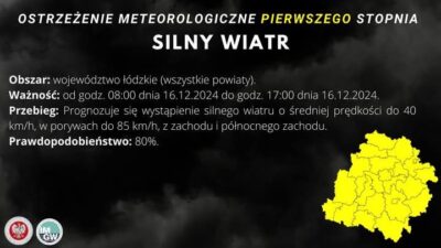 Uwaga! Silny wiatr!