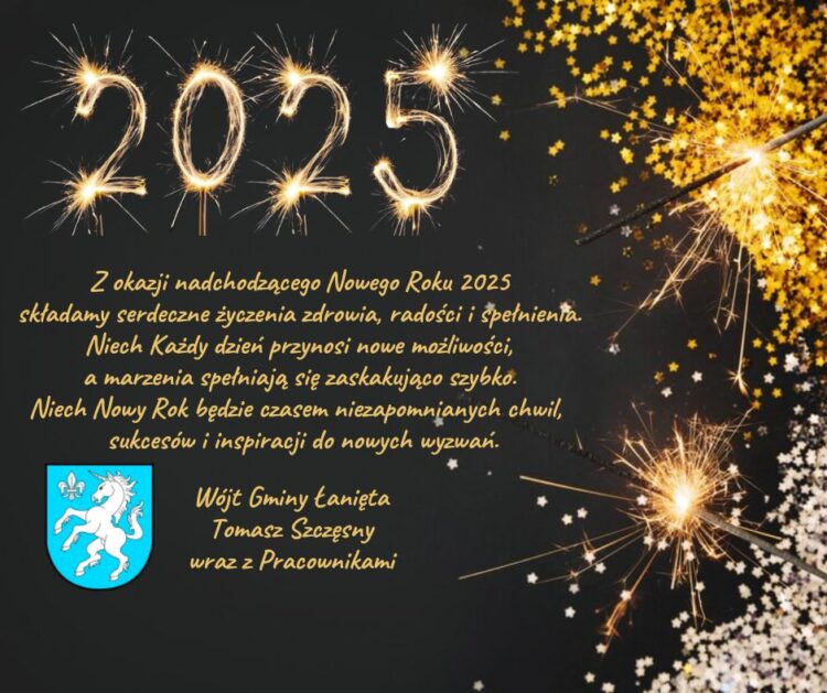 Życzenia z okazji nadchodzącego Nowego Roku 2025