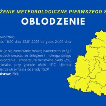 UWAGA!  Oblodzenie!