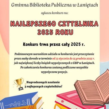 Konkurs na Najlepszego Czytelnika 2025 roku rozpoczęty!