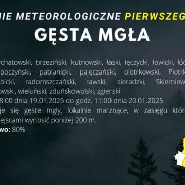 Uwaga! Gęsta mgła!