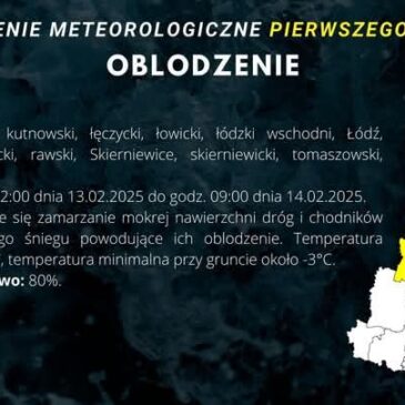 Uwaga! Oblodzenie!