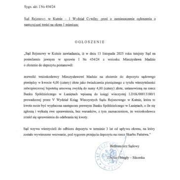 Ogłoszenie