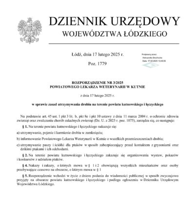 Rozporządzenie Nr 3/2025