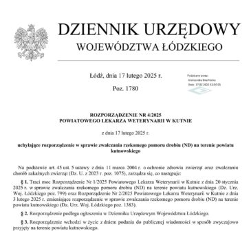 Rozporządzenie Nr 4/2025