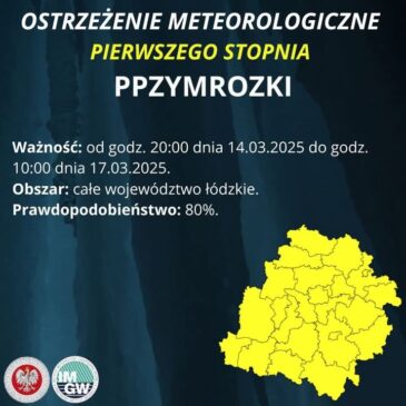 UWAGA! PRZYMROZKI!