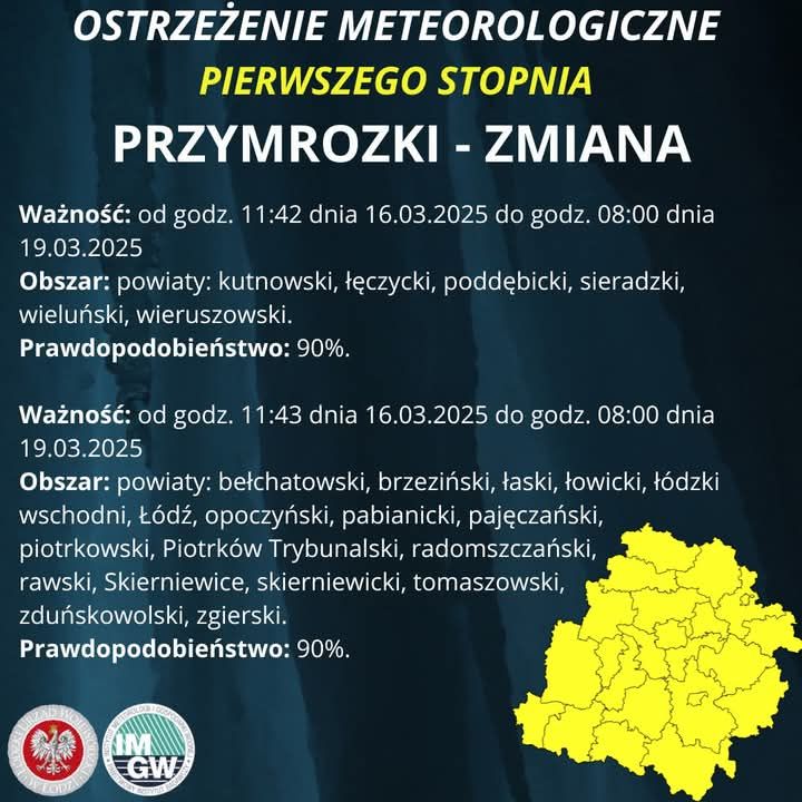 UWAGA! PRZYMROZKI!
