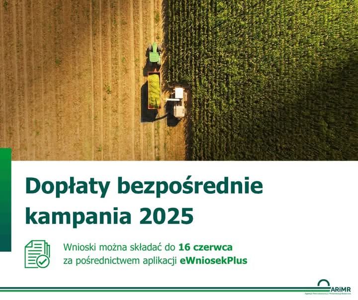 Dopłaty bezpośrednie kampania 2025