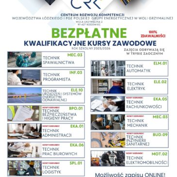 Nabór na kwalifikacyjne kursy zawodowe