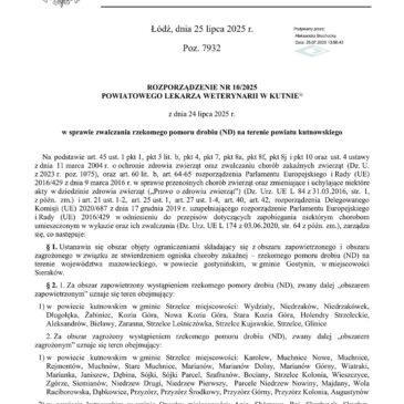 KOMUNIKAT DLA MIESZKAŃCÓW GMINY ŁANIĘTA!
