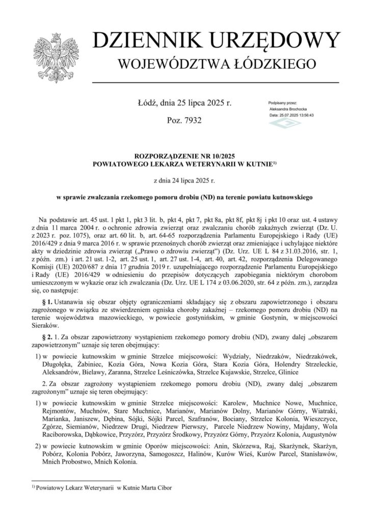 KOMUNIKAT DLA MIESZKAŃCÓW GMINY ŁANIĘTA!