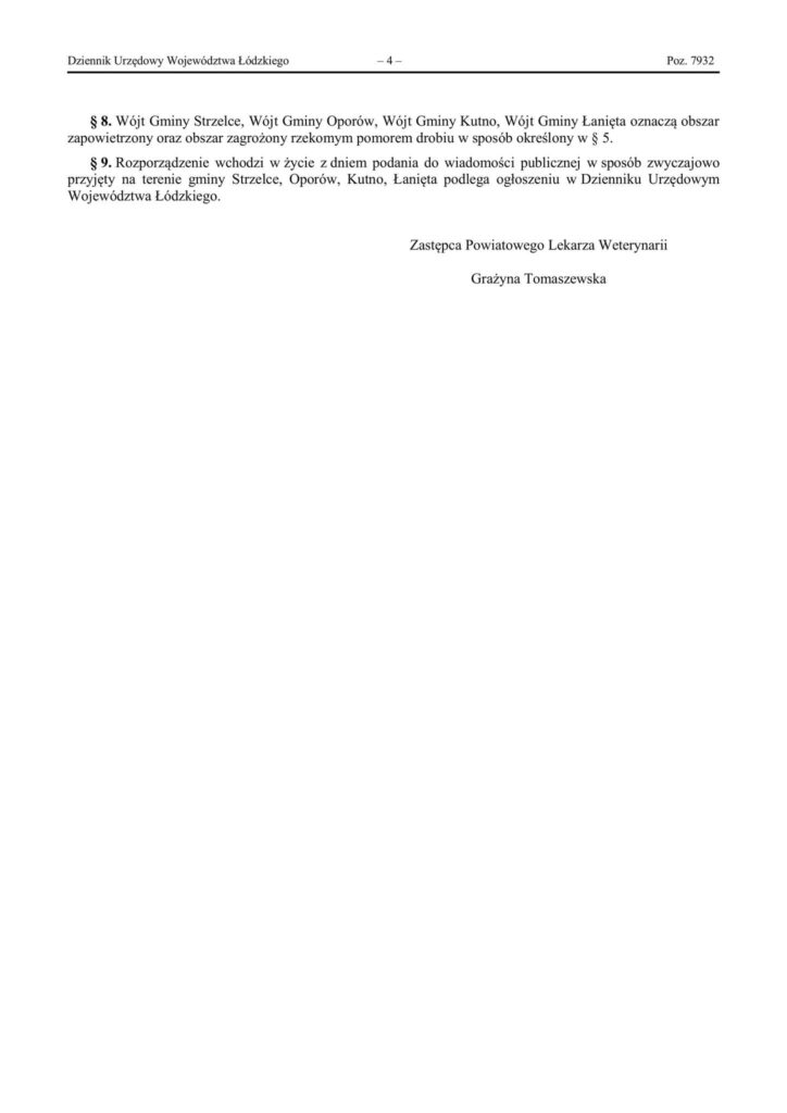 KOMUNIKAT DLA MIESZKAŃCÓW GMINY ŁANIĘTA!