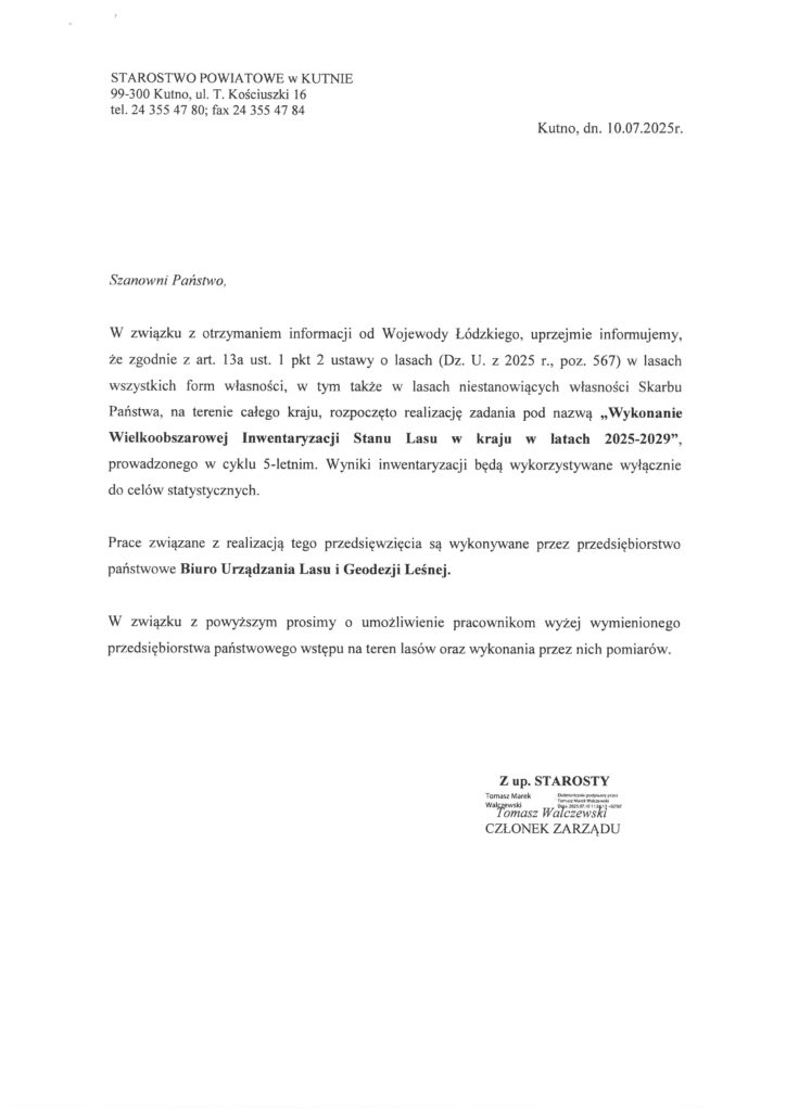 Wielkoobszarowa Inwentaryzacja Stanu Lasu w kraju w latach 2025-2029 