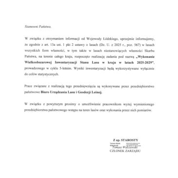 Wielkoobszarowa Inwentaryzacja Stanu Lasu w kraju w latach 2025-2029