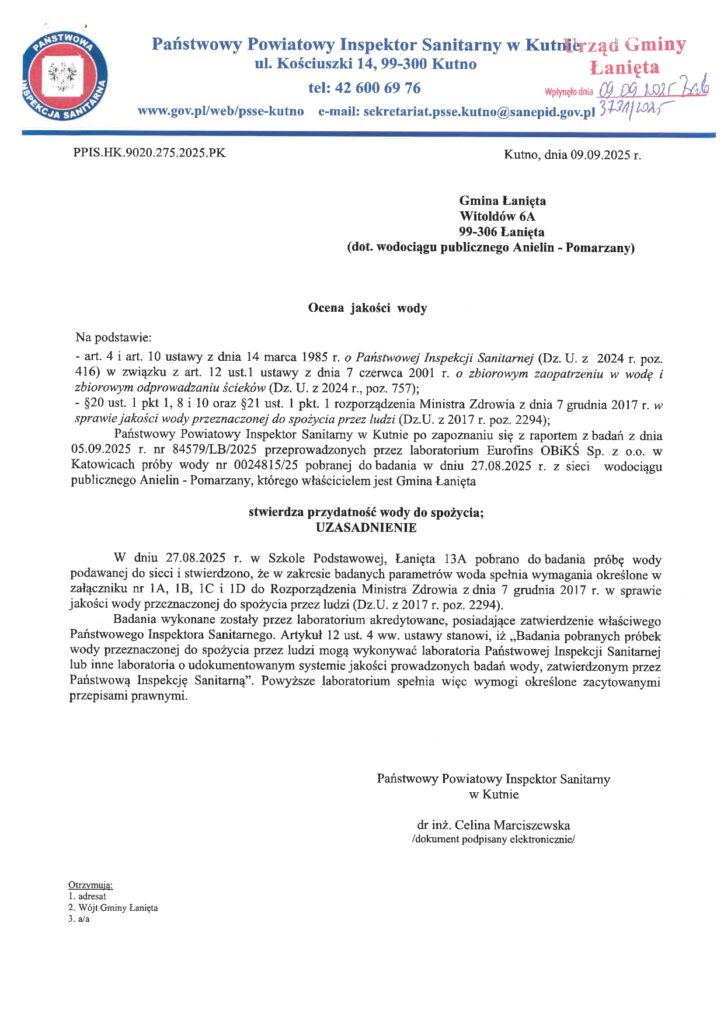 Ocena jakości wody