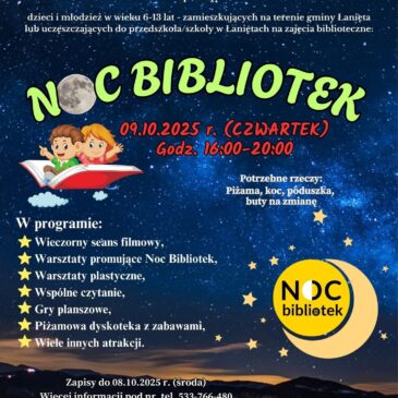 NOC BIBLIOTEK 2025 – „DO DZIEŁA!”