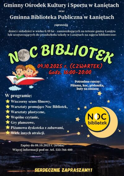 NOC BIBLIOTEK 2025 – „DO DZIEŁA!”