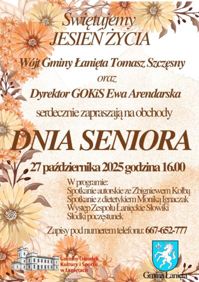 Serdecznie zapraszamy na DZIEŃ SENIORA