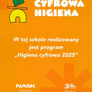 Szkoła Podstawowa im. Kornela Makuszyńskiego w Łaniętach w projekcie „Higiena Cyfrowa 2025”