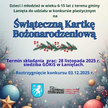 OGŁOSZENIE – Konkurs plastyczny „Świąteczna Kartka Bożonarodzeniowa”
