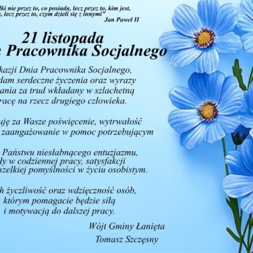 21 listopada Dzień Pracownika Socjalnego