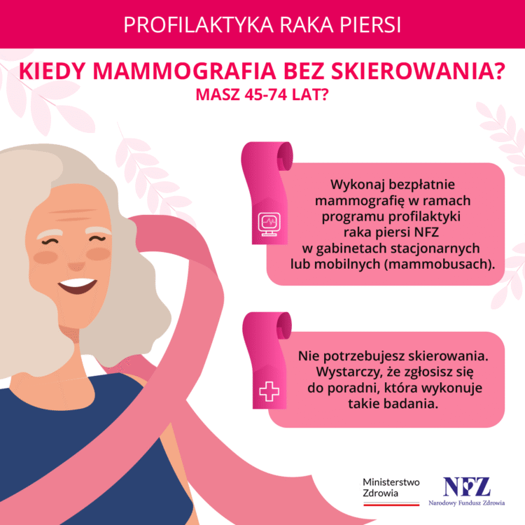 Łódzki NFZ serdecznie zaprasza na bezpłatną mammografię w mammobusie.