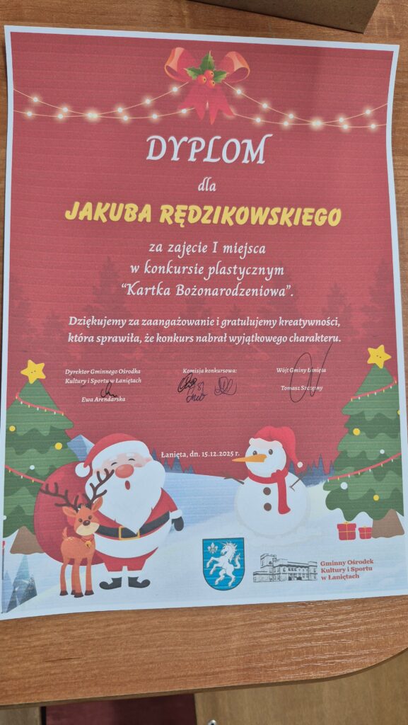 Tegoroczna edycja konkursu na „Świąteczną Kartkę Bożonarodzeniową” została rozstrzygnięta!