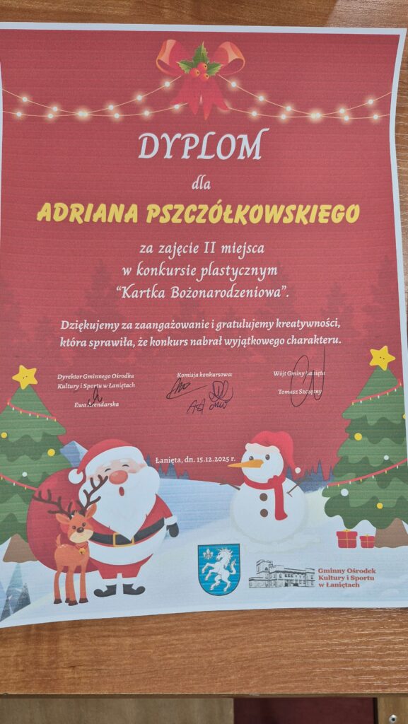Tegoroczna edycja konkursu na „Świąteczną Kartkę Bożonarodzeniową” została rozstrzygnięta!