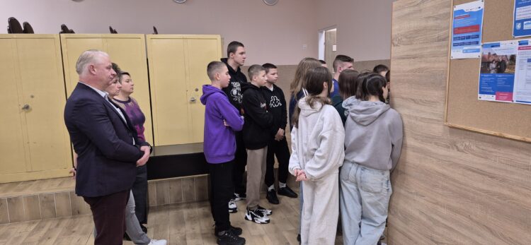 Lekcja doradztwa zawodowego w Urzędzie Gminy Łanięta