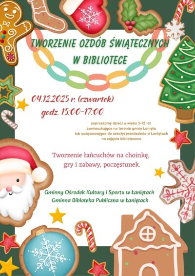 ŚWIĄTECZNE ZAJĘCIA BIBLIOTECZNE – JUŻ DZISIAJ!