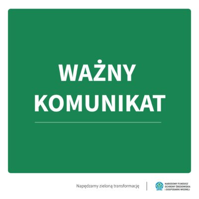 Ważny Komunikat!