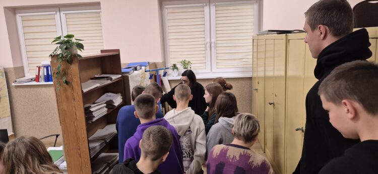 Lekcja doradztwa zawodowego w Urzędzie Gminy Łanięta