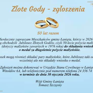 Złote Gody- zgłoszenia