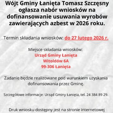 Nabór na dofinansowanie usuwania wyrobów zawierających azbest w 2026 roku