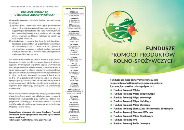 Ważna informacja dla branży rolno-spożywczej