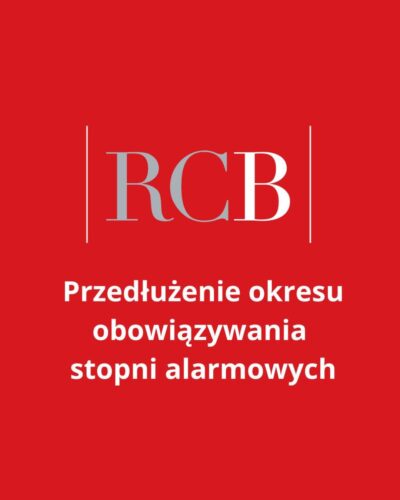 przedłużenie okresu stopni alarmwych