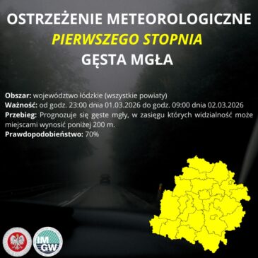 Uwaga! Gesta mgła!