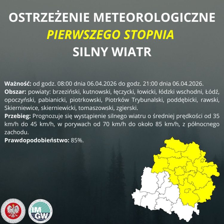 UWAGA! Silny wiatr!