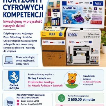 Inwestujemy nie tylko w sprzęt – inwestujemy w dziecięcą wyobraźnię.